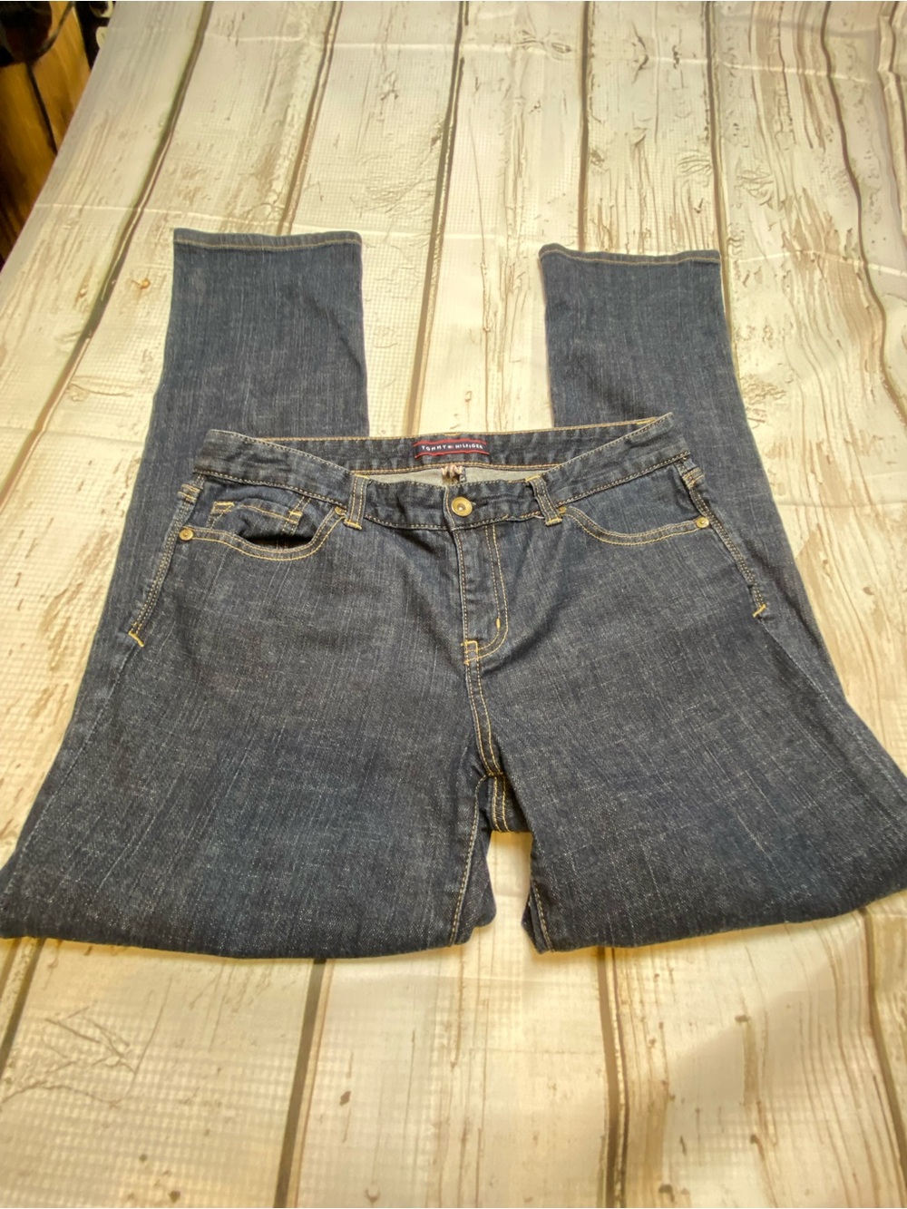 Tommy Hilfiger Indigo Straight Leg Women's Jeans Sz-10Short